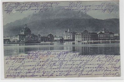 68108 Mondscheinkarte Gruss aus Freiburg in Schlesien 1908
