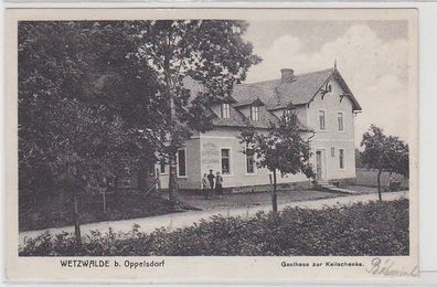 67914 Ak Wetzwald b. Oppelsdorf Gasthaus zur Keilschenke 1928