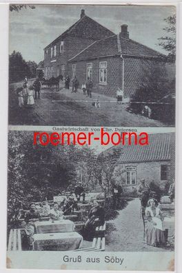 85068 Mehrbild Ak Gruß aus Söby Søby Gastwirtschaft 1915