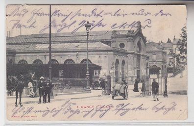 70468 Ak Nancy Frankreich der Bahnhof 1904