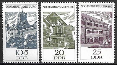 DDR postfrisch Michel-Nummer 1233-1235