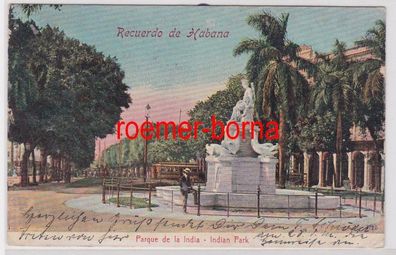 84908 Ak Recuerdo de Habana Havanna Parque de la India um 1900