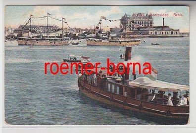 73472 Ak Montevideo Bahia Schiffe 1907