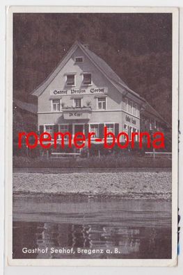 85912 Reklame-Karte Gasthof Pension Seehof Bregenz am Bodensee um 1930
