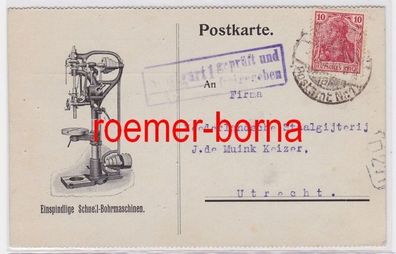 84246 Postkarte der Firma L. Burkhardt & Weber Maschinenfabrik Reutlingen 1916