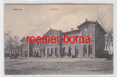 83278 Ak Ostrowo Bahnhof um 1915