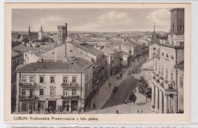 32619 Ak Lublin Krakowskie Przedmiescie z lotu plaka um 1930