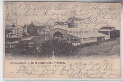 68017 Ak Helsingborg Maskinhallen & en del af Industrihallen 1906