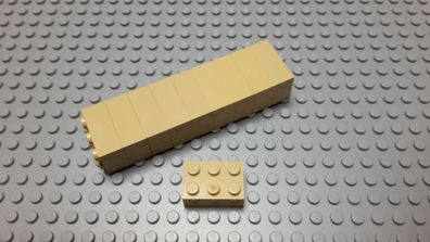 Lego 10 Basic Steine 2x3 hoch Tan Beige 3002 Set 41130 7572 9516 71043