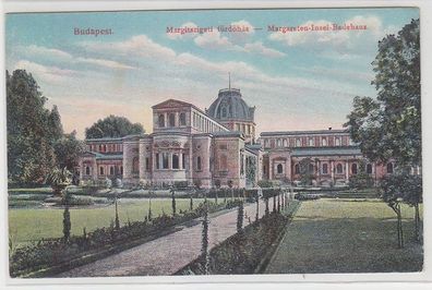 68588 Ak Budapest Margareten Insel Badehaus 1913