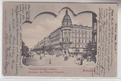 67956 Ak Budapest Zinshaus des National Theaters 1907