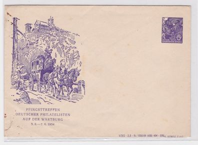 50666 Ganzsachen Brief Pfingsttreffen Deutscher Philatelisten Wartburg 1954
