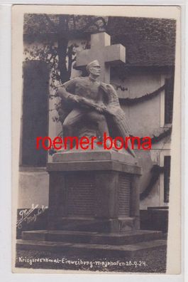 84981 Foto Ak Mayrhofen Österreich Kriegerdenkmal-Einweihung 28.9.1924