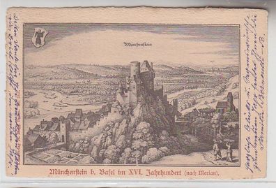 68776 Ak Münchenstein bei Basel im XVI. Jahrhundert (nach Merian) 1902