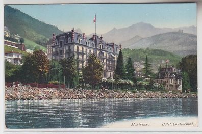68780 Ak Montreux Schweiz Hótel Continental 1911