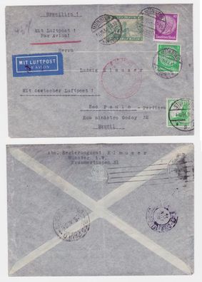 04906 Luftpost Deutsche Luftpost Europa - Nordamerika 1934 Münster - Sao Paulo
