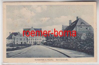 74312 Ak Schwerin an der Warthe Skwierzyna Seminarstrasse 1923