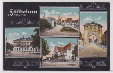 70016 Mehrbild Ak Züllichau Sulechów Postamt, Kreißhaus usw. 1917