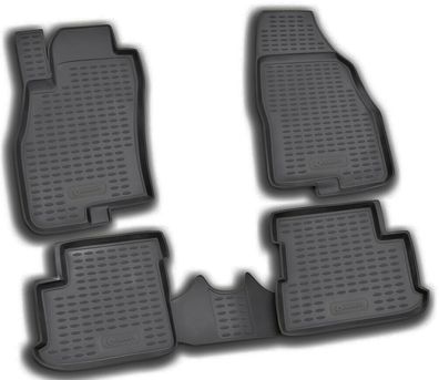Passform Fußmatten für FIAT Grande Punto 5D, 2005-2020, 4-teilig