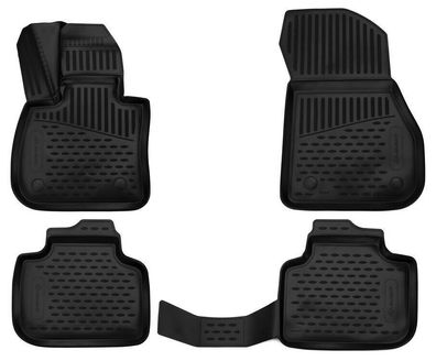 Passform Fußmatten für BMW X1-2. Generation F48,2015-2020 4-teilig