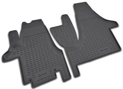 Passform Fußmatten für VW Transporter T5 T6 2004-2020, 2-teilig Gummimatten