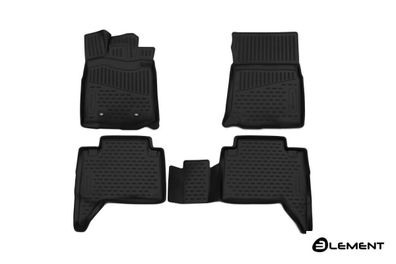 3D Gummimatten Fussmatten fur TOYOTA Tacoma 2016-2017 BEI Double cab (USA) 4tlg