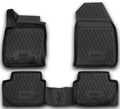 Passgenaue 3D-Fußmatten fur FORD Ecosport B515 2014-2020 4-teilig Gummimatten