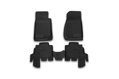 Gummimatten Fussmatten JEEP Wrangler 4 Turs 2007-2018 4 tlg.