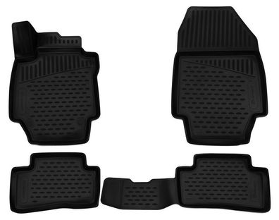 Pasgenaue 3D Fußmatten für Renault Captur I J5 2013-2021 Gummimatten