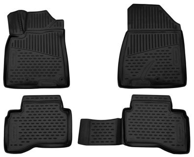 Passform 3D Fu§matten f?r fur KIA Niro Europa 2016-2020 4-teilig