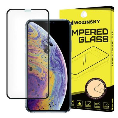 Wozinsky Schutzglas Full Glue Vollbild mit Rahmen iPhone X / XS, iPhone 11 PRO