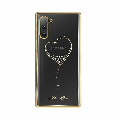 Kingxbar Wish Schutzhülle original Swarovski-Kristallen für Galaxy Note 10 gold