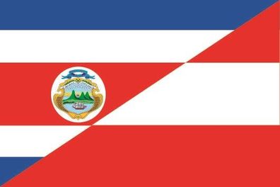 Fahne Flagge Costa Rica-Österreich Premiumqualität