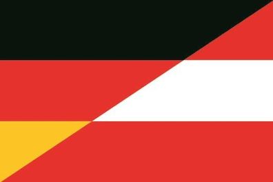 Fahne Flagge Deutschland-Österreich Premiumqualität