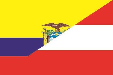 Fahne Flagge Ecuador-Österreich Premiumqualität