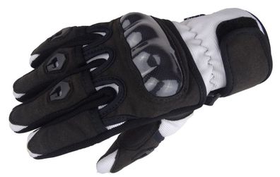 Bangla Motorradhandschuhe Motorrad Handschuh kurz weiss schwarz XS - XXXL 5000
