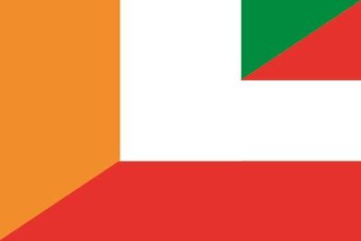 Fahne Flagge Elfenbeinküste-Österreich Premiumqualität