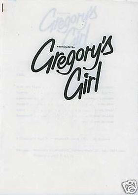 Gregory Girl - Original-Presseheft