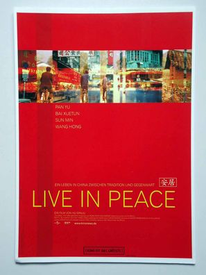 Live In Peace - Pan Yu - Bai Xuetun - Sun Min - Presseheft
