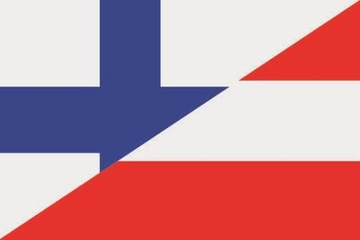Fahne Flagge Finnland-Österreich Premiumqualität