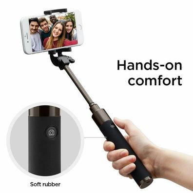 Spigen S530w Wireless Selfie Stick 77cm Schwarz / Rosa