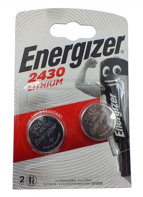 2 x Energizer Ultimate CR2430 Knopfzelle > Batterie Lithium > 3 Volts