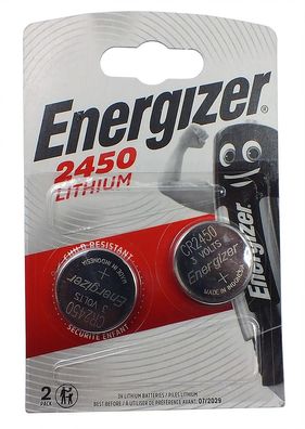 2 x Ultimate Energizer CR2450 Knopfzelle > Batterie Lithium > 3 Volts