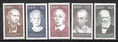 DDR postfrisch Michel-Nummer 1293-1297