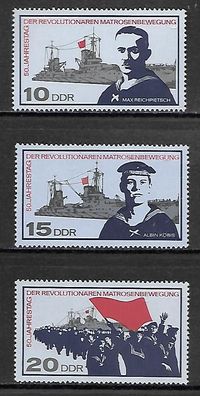 DDR postfrisch Michel-Nummer 1308-1310
