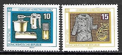 DDR postfrisch Michel-Nummer 1306-1307
