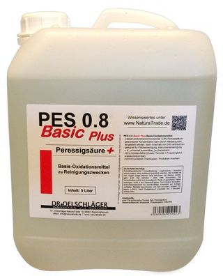Peressigsäure 0.8 BasicPlus Wasserstoffperoxid Hygienereiniger 5L Konz NaturaTrade