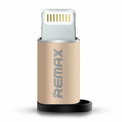 Remax Adapter Mikro USB auf Lightning Gold Silber