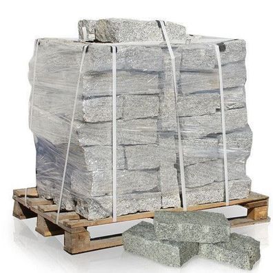 Granit Randsteine Bord Kante Palisade Weg Mauer Stein 40 x 20 x 10cm 1000kg Palette