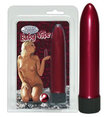 Vibrator Mini Mandy's Baby Vibe rot klein Sexspielzeug toy Diskret Ø 2,5 cm